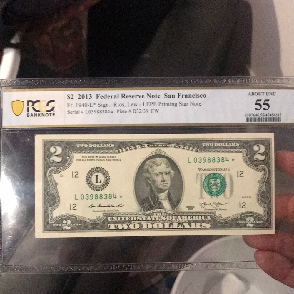 PGGS 55 2013 $2 bill